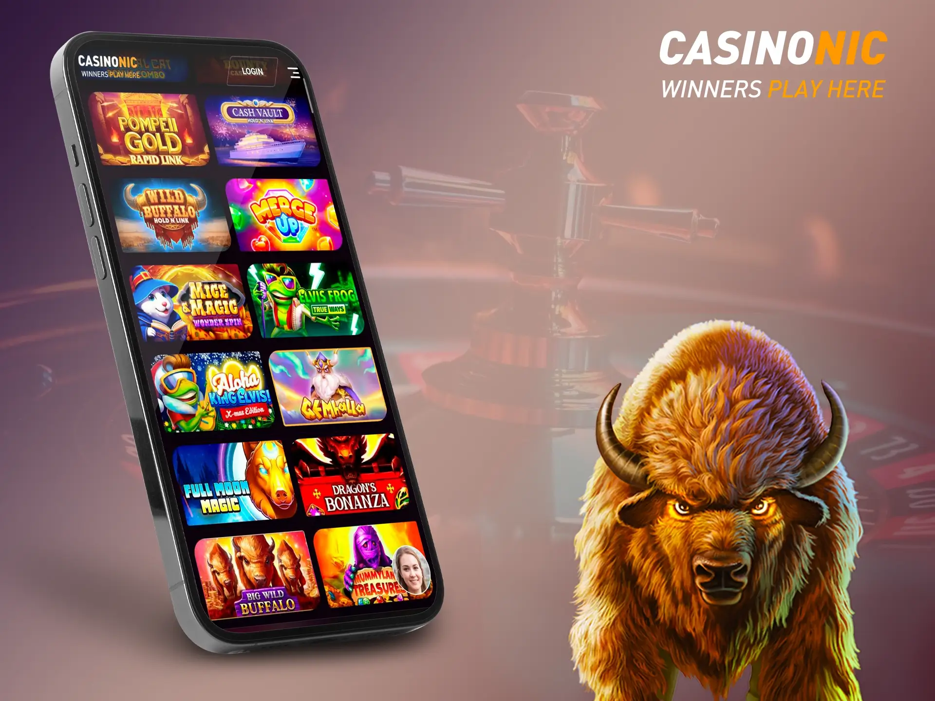 Casinonic's wide range of games will not let gambling enthusiasts get bored.