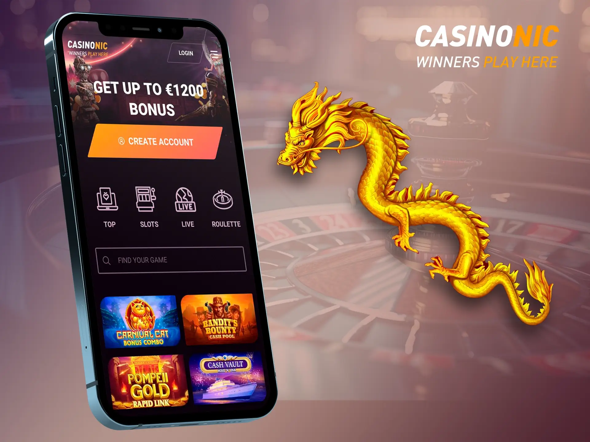 The simple and easy to use design of Casinonic's mobile site allows new users to get to grips with it without difficulty.