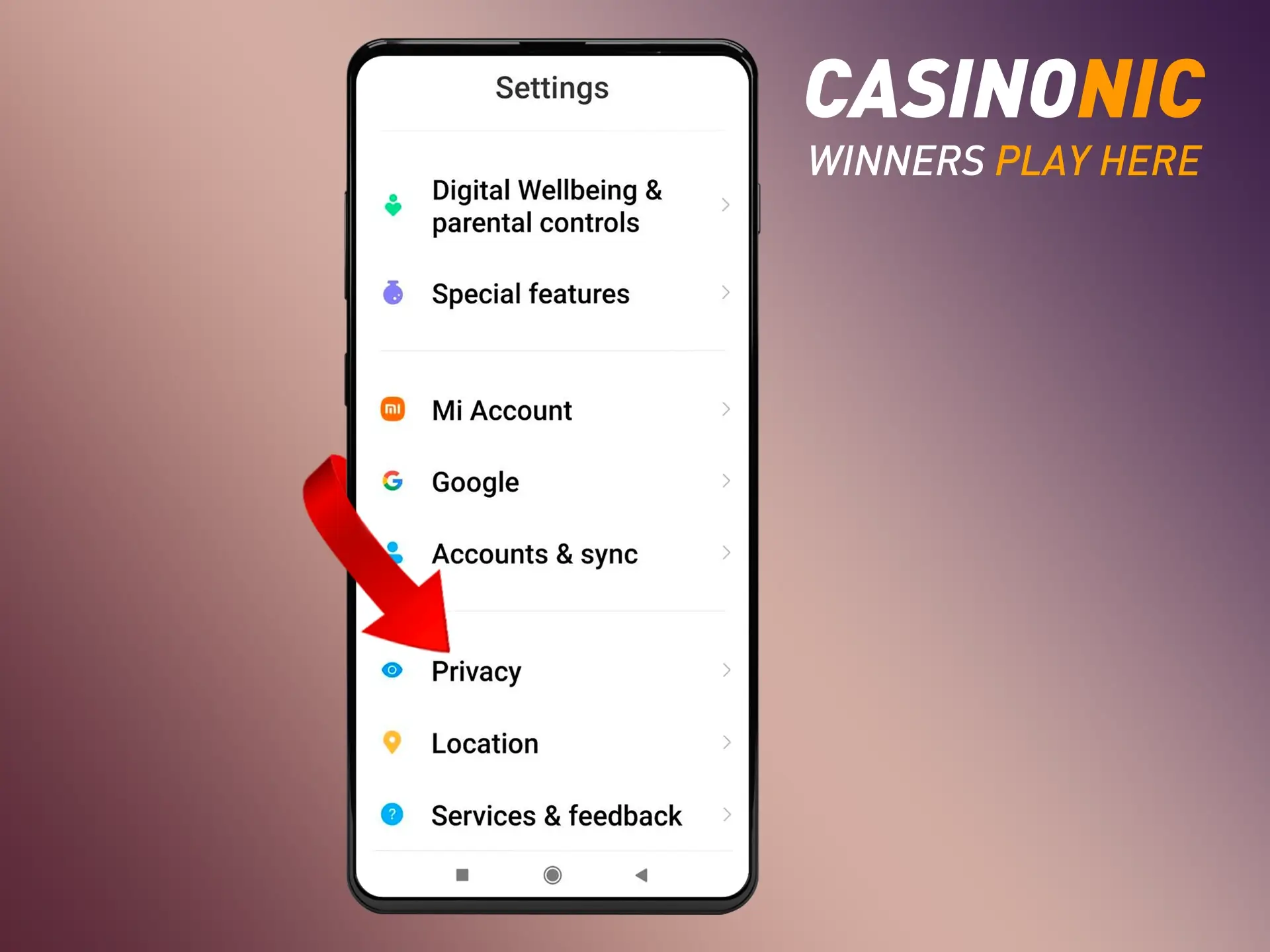 The Casinonic app is 100 per cent safe, don't worry.