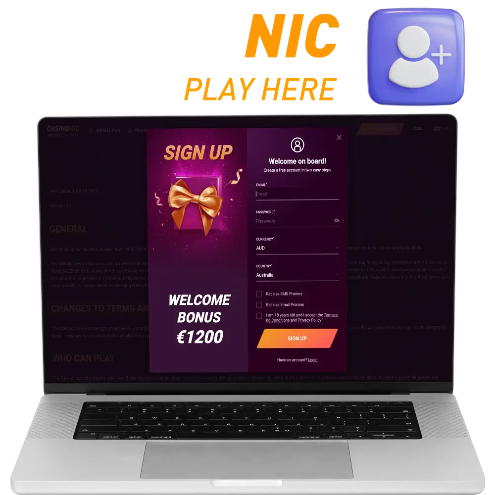 Sign up at Casinonic, the best casino in Australia.