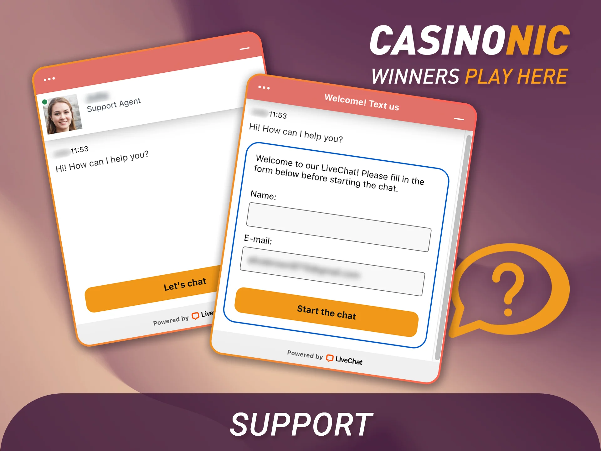 Find out how to reach Casinonic support for immediate professional assistance.
