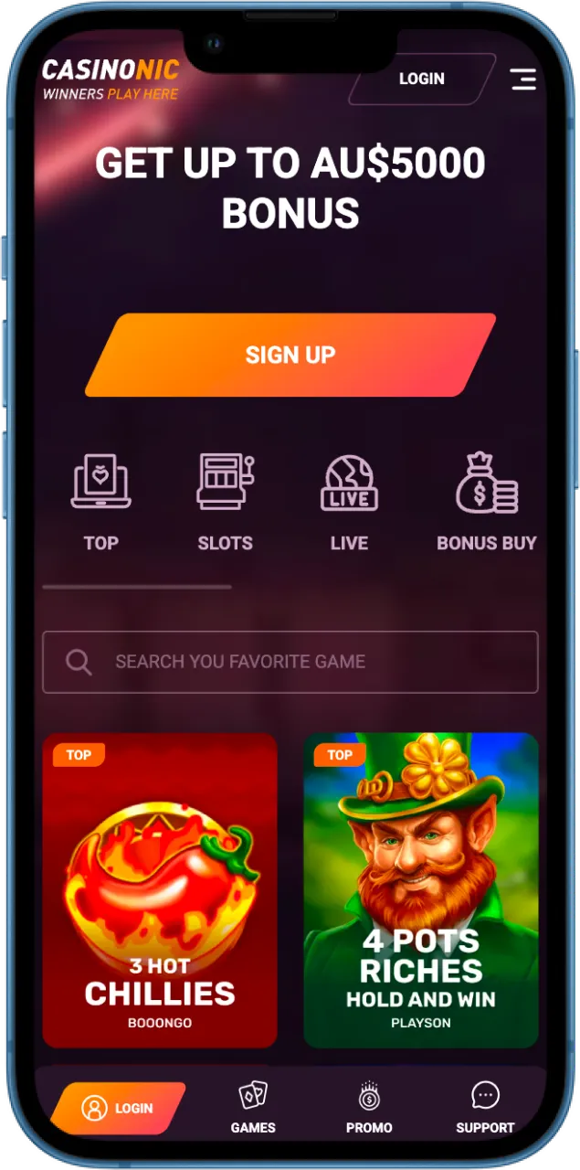 Play at Casinonic online casino and win.